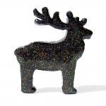 Black Reindeer Figurine Wi..