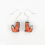 Polymer Clay Fox Earrings 