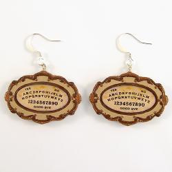 Polymer Clay Ouija Board Earrings