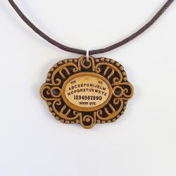 Victorian Ouija Board Cameo and Cord Necklace