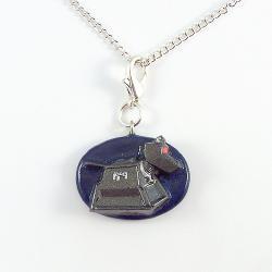 K-9 Charm with Silver Chain Necklace
